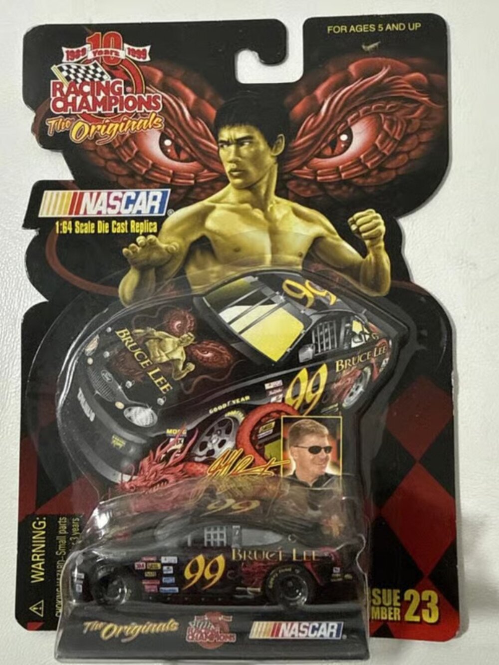 1999 Racing Champions | Jeff Burton #99 'Bruce Lee' 1:64 Diecast Car NEW